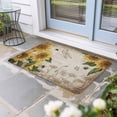 thumbnail image 2 of Sunflowers Doormat Outdoor Entrance 16"x24", Vintage Yellow Floral Farm Butterfly Absorb Moisture Dirt Door Mats, Non-Slip Rubber Backing Floor Mats Indoor, Low-Profile Front Door Rugs, 2 of 9