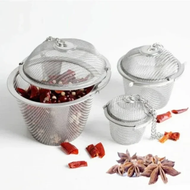 Infuseur en Maille en Forme d'Œuf pour Épices et Thé Filtre à Cycles Multiples pour Cuisine Ragoût Soupe Épices