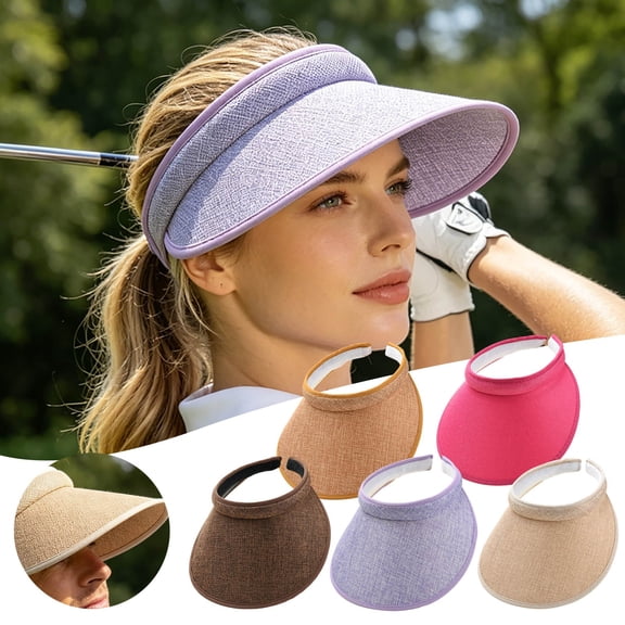 YANDE - Sun Shield Baseball Cap For Sports, 10.2 Inch Wide Brim Lightweight Sun Hat, Breathable Mesh Back Adjustable Strap Outdoor Recreation Casual Headwear (A)