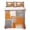 Orange, variant on Twin Quilt Set 68''x86'', Farm Tractor Lightweight Summer Bedspread Coverlet Set with 2 Pillow Shams, Green Truck Country Rustic Field Harvester Breathable All Season Quilt Bedding for Dorm/Bedroom