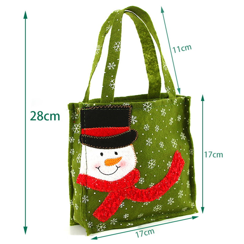 Xmas Santa Claus Gift Bags Merry Christmas Snowman Candy Bag Wedding Party LD 
