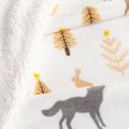 thumbnail image 4 of Great Bay Home Velvet Plush Sherpa Warm and Cozy Holiday Prints  (50" x 60" Throw, Roaming Animals), 4 of 5
