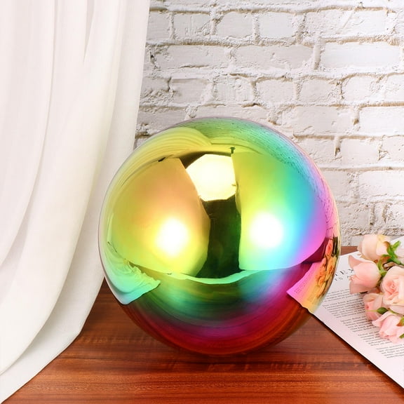 Raindrops 1Pc Assorted Color Stainless Steel Ball Mirror Ball Decor 20x20x20in