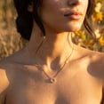 thumbnail image 3 of Vinali Solid 14k Gold Minimalist Circle CZ Pendant, 3 of 6