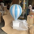 thumbnail image 4 of Large Blue Hot Air Balloon Over Sized Statue, 4 of 6