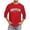 Red, variant on TIANZEN Men 3/4 Sleeve Letter City Name T Shirts Comfortable Crewneck Solid Color Fit Tee Shirt Tops Big And Tall Graphic T Shirts for Men