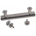 thumbnail image 4 of Set of 2 145mm Chrome Shower Door Handle - Transparent, 4 of 5