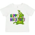 thumbnail image 3 of Inktastic Happy Mardi Gras Big and Little Alligators with Beads Boys or Girls Toddler T-Shirt, 3 of 5