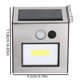 thumbnail image 3 of Luz exterior con sensor de movimiento solar - LED brillante, luminaria exterior con sensor de movimiento solar, impermeable para patio y jardín, 3 of 7