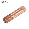 thumbnail image 3 of Uxcell 30Pcs Welder Tips .050" Bore Diameter M6 Copper Contact Tip for MIG 15AK Welding Torch Gun, 3 of 6