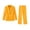 Gold, variant on Women's Blazer Suit Set Two Piece Business Outfit Office Wear Outfits Solid Color Elegant Tailored Professional Matching Sets
