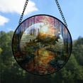 thumbnail image 2 of Customized Landscape River Stained Glass Window Hangings, Landscape River Colorful Glass Panel Pretty Gifts, Landscape River Decoration for Home Garden Christmas 0BTvLI, 2 of 5