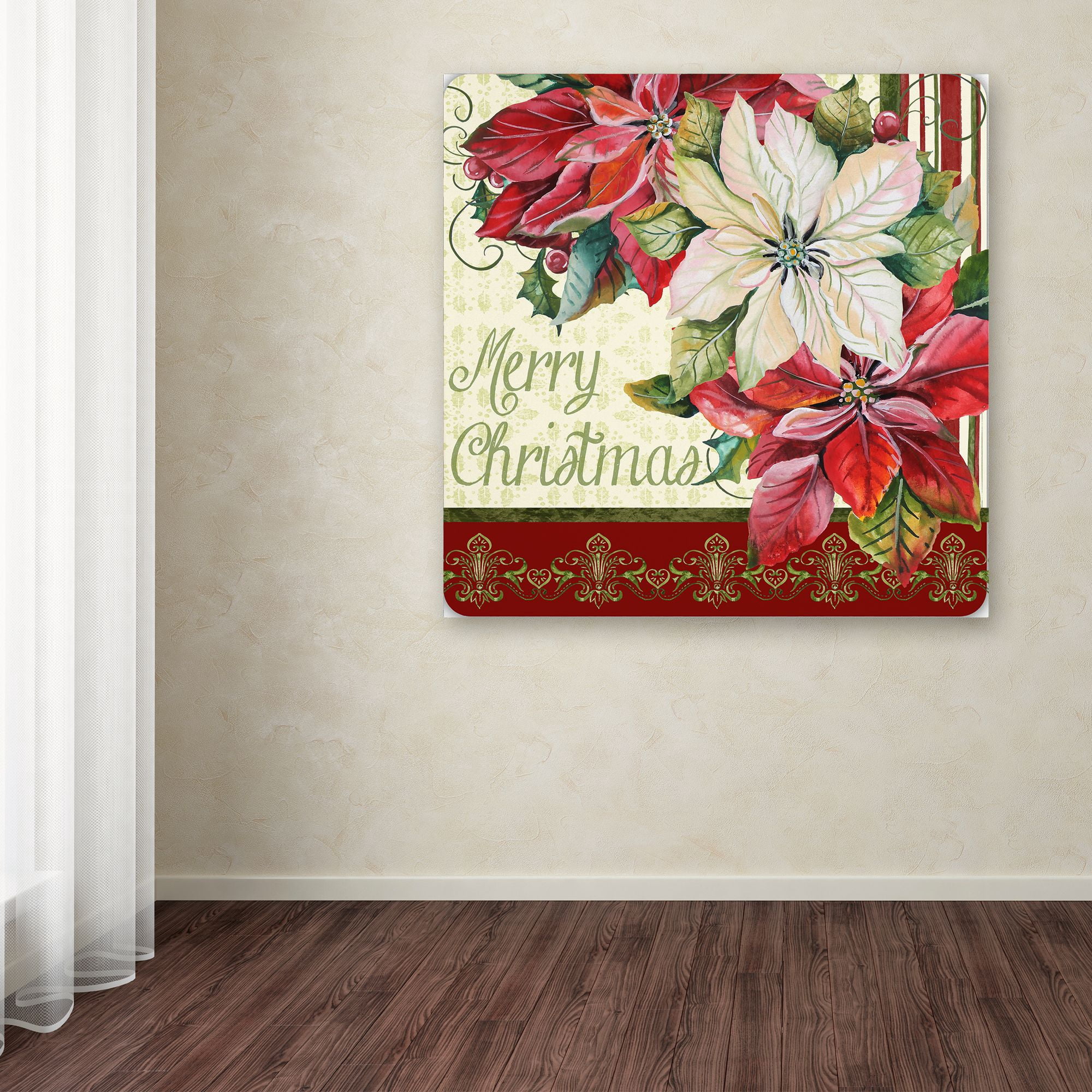 Trademark Fine Art 'Christmas Time' Canvas Art by Jean Plout