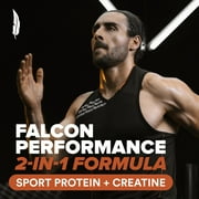 BIRDMAN Falcon Performance Vegan Protein Powder with Creatine, Chocolate Flavor, 28 Servings, 3lb