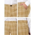 thumbnail image 6 of Lars Amadeus Men's Dress Plaid Pants Formal Printed Checked Trousers, 6 of 6