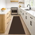 thumbnail image 2 of iOhouze Runner Rug 2x7 Non Slip Carpet Runners for Hallways Cotton Kitchen Runner Rugs with Rubber Backed Braided Indoor Floor Runners for Entryway Hallway Kitchen Bedroom, Brown/Coffee, 2 of 6