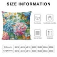 thumbnail image 5 of ARISTURING  Square Throw Pillow Covers Beautiful Floral Butterfly Flowers Design Pillow Cases Decorative for Home Bedroom Sofa Pillowcases Standard, 5 of 5