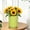 Green, variant on Winter Poetry Upgrade Nordic Thickened Round Planter, Minimalist Breathable Plastic Flower Pot with Saucer, Tall Home Balcony Plant Container, 11.02x8.46x6.50in Green