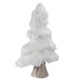 thumbnail image 2 of Northlight 16.5" White Faux Fur Holiday Tree Table Top Decoration, 2 of 2