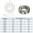 thumbnail image 2 of Uxcell 6800ZZ Ball Bearings 10mmx19mmx5mm Chrome Steel Double Shielded 20 Pack, 2 of 6