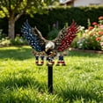 thumbnail image 5 of Darzheoy 4th of July Outdoor Decorations, Patriotic Wall Art Ornament, Handcrafted Metal Wall Art Decoration, Outdoor Weatherproof Home Accent for Yard, Porch, Front Door, Garden, Patio, 5 of 6