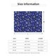 thumbnail image 5 of Balery Golden Snowflakes Royal Blue Manta de Franela con Dibujo, Lujo Ultra Suave y Cálido, Antipelusa y Resistente a las Arrugas para Cama, Sofá, Camping -50"x40", 5 of 6