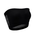 thumbnail image 4 of Tbopshirt 3 Pack Strapless Bras for Women Bandeau Bra No Padding Seamless Wireless Push Up Bra Ruched Front Breathable Mesh Side Comfort Tube Top Basic Bralette Top, 4 of 8