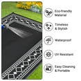 thumbnail image 5 of Twister.CK Outdoor Rug 9' x 12' Waterproof Patio Rug, Reversible Plastic Outside Carpet for RV Camping Deck Balcony Porch, Black, 5 of 8
