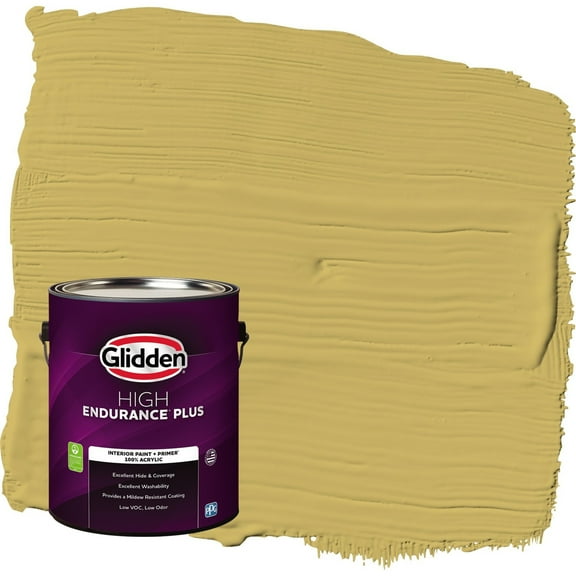 Glidden HEP Split Pea Soup / Green Eggshell Interior Paint with Primer, 1 Gallon