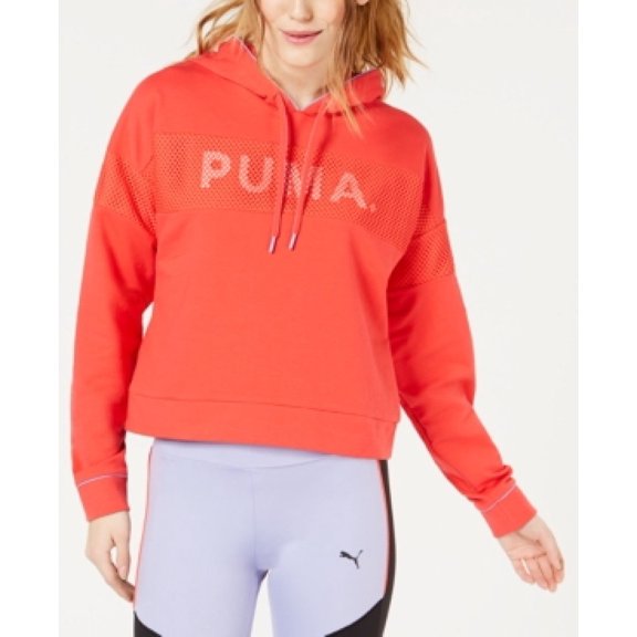 puma chase hoodie hibiscus