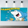 thumbnail image 2 of Jabberjaw Fondo Temático Pancarta Suministros de Decoración para Fiesta de Cumpleaños, Decoración de Fondo de Fiesta Personalizado,150x90cm, 2 of 6