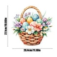 thumbnail image 3 of Guozer Easter Wall Stickers & Murals Wall Decals Peel and Stick Easter Window Clings for Glass Windows Easter Egg Flower Basket Wall Stickers Decor for Bedroom Nursery, Boys and Girls Room, 3 of 6