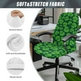 thumbnail image 5 of Xoenoiee Shamrock Pattern Office Chair Covers, Stretch Computer Chair Cover St. Patrick's Day Decoration Universal Boss Chair Covers Modern Simplism Style High Back Chair Slipcover, S, 5 of 6