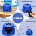thumbnail image 3 of Diviértete haciendo ejercicio con este juego portátil de pelota de saltar de cuerda motorizada para niños y adultos, Azul Cuerda de saltar electrónica de fitness sin cuerda XianweiShao 9024715965479, 3 of 5