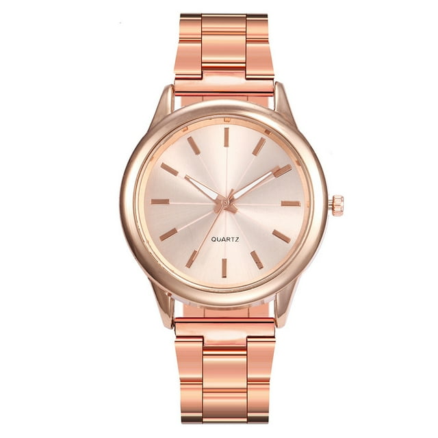 FcBaudy Montre à Quartz pour Femmes, Montres pour Femmes Montres Montre à Quartz Cadran en Acier Inoxydable Montre Bracelet Décontractée Montre à Quartz