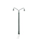 thumbnail image 1 of Billuyoard Modelo de lámpara de vía férrea, farola clásica a escala 1:87, diseño de construcción, luz LED de parque de cabezales, decoraciones Artesanía Verde (luz cálida) Billuyoard HA064499-06, 1 of 6