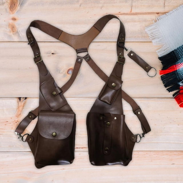Bolsa de hombro oculta Fernando para las axilas marrón para viajes cosplay deportes al aire libre