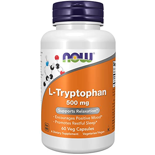 NOW Supplements, LTryptophan 500 mg, Encourages Positive Mood