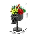 thumbnail image 3 of Skull Roses Bouquet Building Blocks Set 592PCS Gothic Skull Planter with Floral Arrangement Dark Aesthetic Display Decor Collectible DIY Construction Kit, 3 of 7