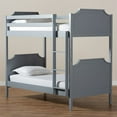 thumbnail image 6 of Bowery Hill Contemporary Twin Size Grey Finished Wood Bunk Bed, 6 of 7