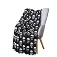 thumbnail image 2 of Kate Aurora Oversized Halloween Spooky Skeleton Skulls Plush Fleece Throw Accent Blanket - 50 in. W x 70 in. L, 2 of 4