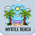 thumbnail image 4 of Inktastic Summer Vacation in Myrtle Beach Boys or Girls Baby Bib, 4 of 4