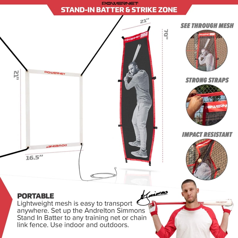 PowerNet Strike Zone Pitching Aid - Baseball Training Attachment For 7-8 FT Nets 1 thumbnail image