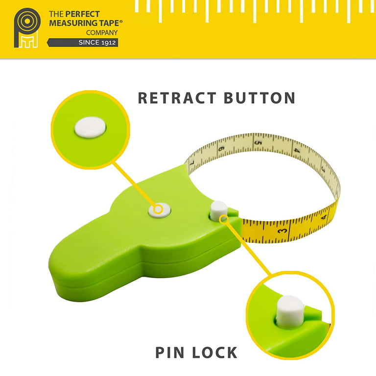 Monring 2 Pack Body Tape Measure 60 Inch (150cm),Lock Pin&Push-Button  Retract Measuring Tape for Body Measurements,Durable Fabric Sewing Tape