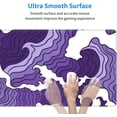 thumbnail image 5 of Japanese Purple Wave Large Mouse Pad XL Extended Gaming Mouse Pad Mat Desk Pad with Stitched Edge,Full Desk Mousepad for Office,Computer,Keyboard 31.5 X 11.8 Inch (Japanese Purple White Wave), 5 of 7