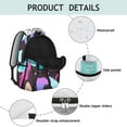 thumbnail image 4 of Mushroom Patterned Laptop Backpack for School, Roomy College Bookbag with Multiple Pockets, Comfortable Carry, Great Gift for Students and Teens Campus Life, 4 of 6