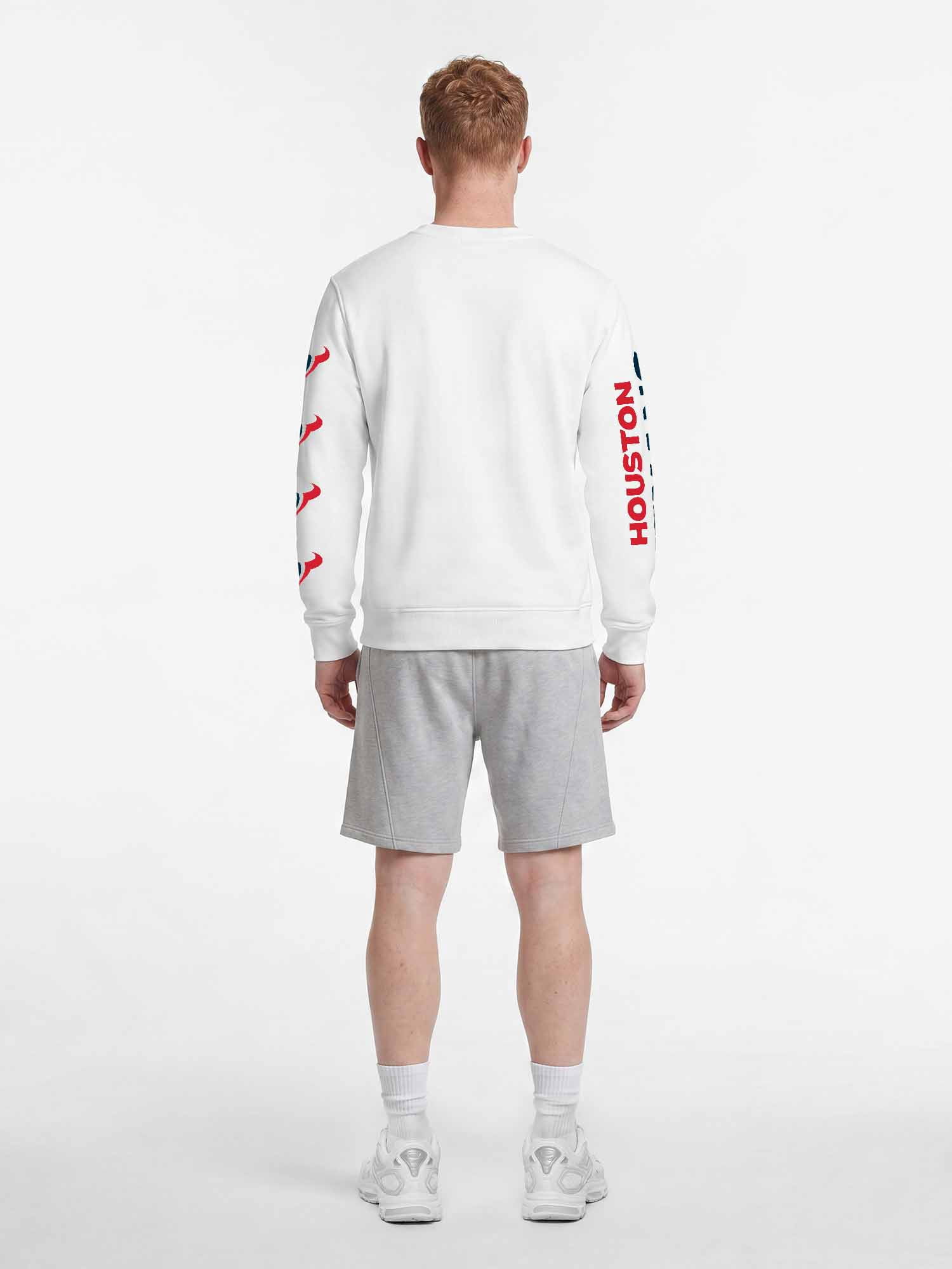 Houston Texans Reebok Mens White Crew Sweatshirt