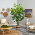 thumbnail image 4 of Nearly Natural 8' King Palm Artificial Tree in Handmade Natural Jute and Cotton Planter, 4 of 4