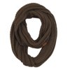 C.C Solid Ribbed Knit Infinity Scarf, New Olive