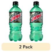 (2 pack) Mtn Dew Baja Blast Zero Sugar, 20 oz Bottle